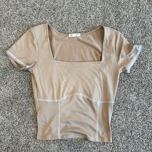 Square neck crop top